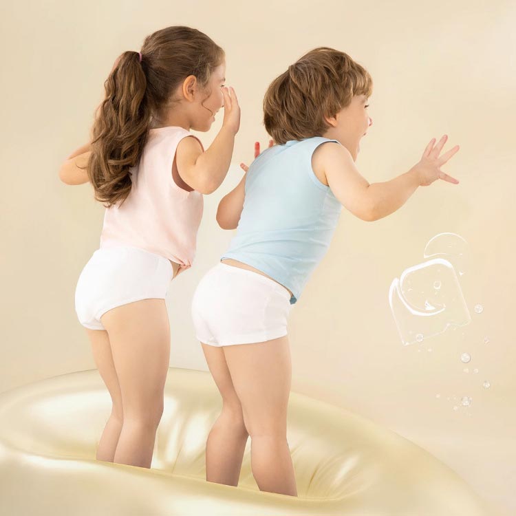 使い捨てショーツキッズ男の子5枚組男児ショーツ使い捨てパンツショーツ女の子使い...