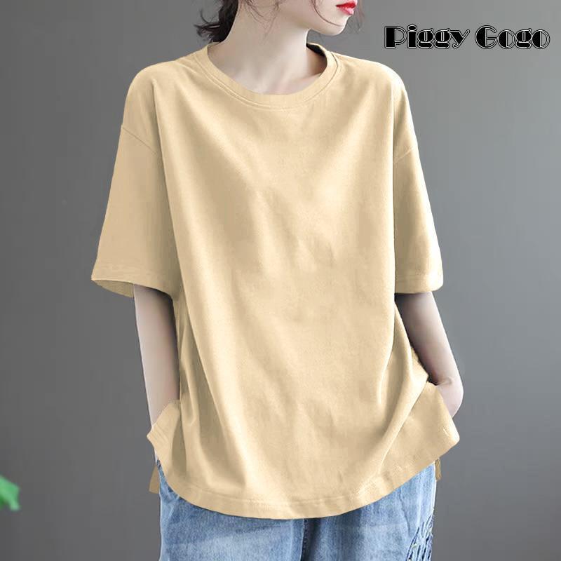 Tシャツレディース春夏トップス半袖tシャツカットソープルオーバーインナーゆった...