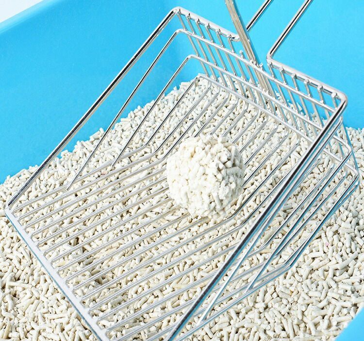 トイレスコップ トイレスコップ 猫砂用 トイレ掃除 ネコ 金属製 大きい 大きめ 多...