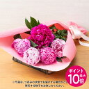 【ポイント10倍】母の日 花束「芍薬(カラーミックス5本)」ピンク 日比谷花壇