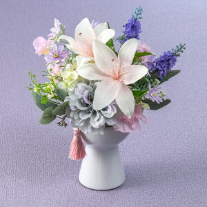 お供え 花 お供え用 アーティフィシャルアレンジメント「花明かり」 日比谷花壇 プリザーブドフラワー アーティフィシャルフラワー お供え花 供え花 供花 法事 仏事 喪中 お彼岸 仏花 お悔み 命日 一周忌 四十九日 メッセージカード 送料無料