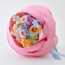 誕生日 花 バラの形の花束 ペタロ・ローザ「フェミニンミックス」 ブーケ 日比谷花壇 プレゼント 記念日 お見舞い 出産祝い 結婚記念日 退職祝い 送別 生花 ...