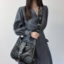 【中古】PRADA プラダ ショルダーバッグ ブラック レザー ヴィンテージ レディース【中古美品】HIBUOCHI VINTAGE