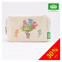 【6,800円以上で絵本付き】【オーガニックコットンのぬいぐるみGiGi(ジジ)】【スクエアポーチ】キャンバス地 キッズ 大人 子ども 男の子 女の子 ギフト ...