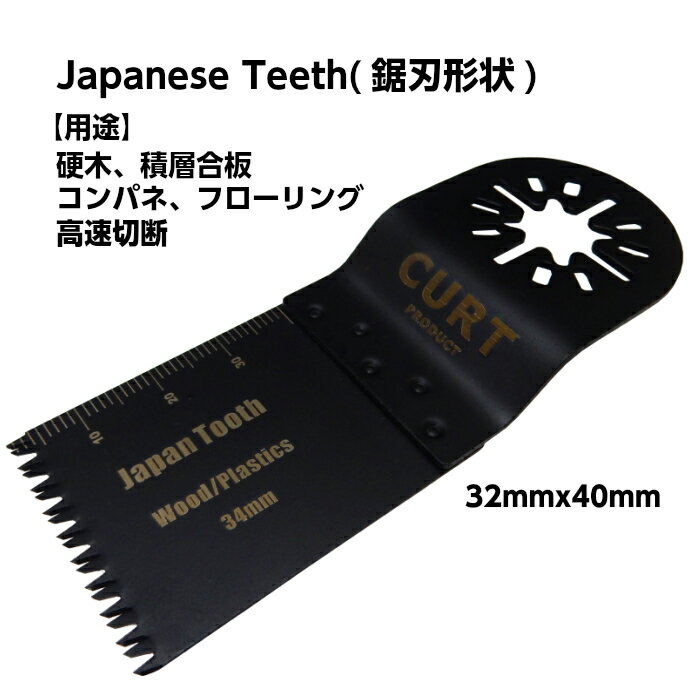 【CURTPRODUCT】3種類10枚マルチツール替刃セット
