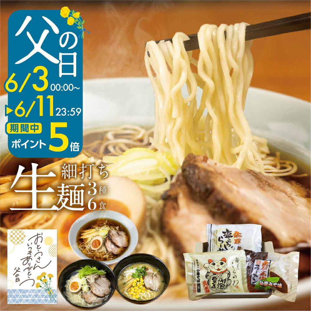 【今だけ ポイント5倍】 父の日 ラーメン ギフト 詰め合わせ 2000円 ギフト ラーメンセット 3種6食 有名店 ご当地ラーメン プレゼント 高山ラーメン 飛騨のごちそうラーメンセットM 食べ物 食…