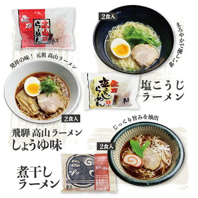 ヒダカラ商店 ギフト ラーメンセット 6種 食べ比べ 高山ラーメン 飛騨のごちそうラーメンセットL 6種12食 バレンタインデー ホワイトデープレゼント ご当地ラーメン 御歳暮 送料無料 お取り寄せ 有名店 高山 飛騨 飛騨高山 お供え 画像3