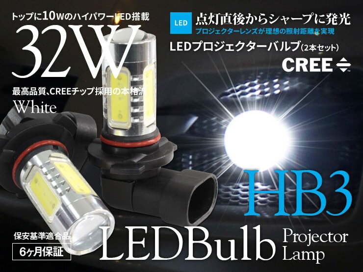 樂天商城 - 【特価販売中】 プロジェクター LEDバルブ HB3 ホワイト フォグ16W 左右セット