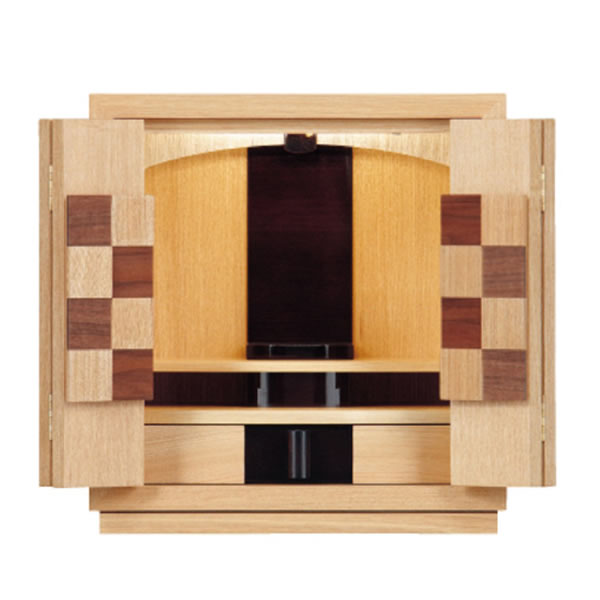 モダン仏壇・夢SOジャパン タモ市松（12号）【国産】
