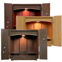 モダン仏壇・桜キューブ 13号【仏壇】桜の花びらの螺鈿細工が美しいスクエア型のキューブ仏壇。コンパクトサイズで丸みを帯びたデザインが女性からの支持を得ています。