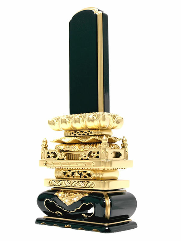 塗位牌・切高欄 5.0寸（高さ：28.4cm）【仏具】【位牌】猫丸型に高欄を付けた当店の中でも最高級と呼べる高品質の極上塗位牌です