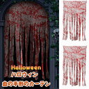 送料無料 ハロウィン 壁飾り のれん ドア 血の手 血液 装飾 網 屋外 お化け屋敷 玄関 ぼろきれ 白 お家 お店 飾り 大きい 学園祭 パーティ グッズ 装...