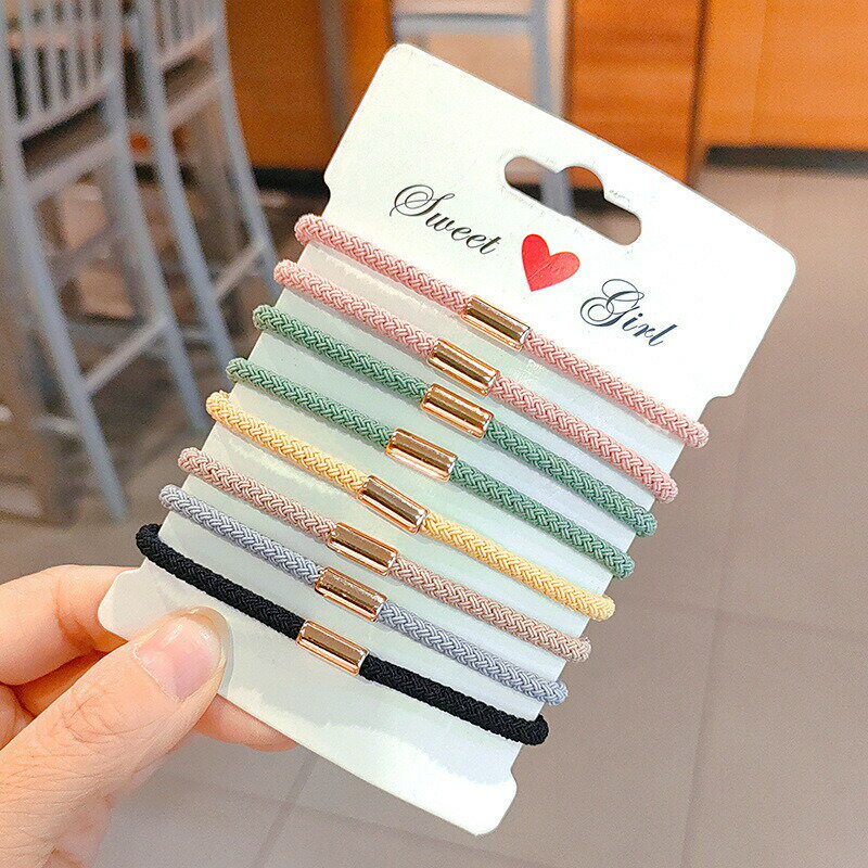 ポイ活応援店内全品ポイント10倍以上！！くすみカラーリングゴム　全6色　ばら売り　　ヘアゴム ヘアカフ ヘア かわいい おしゃれ プレゼント　オフイス　　普段使い　ガーリー　プチプラ　ポイント消化