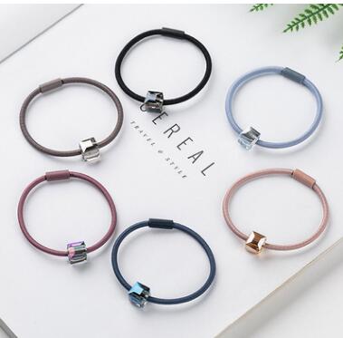 ポイ活応援店内全品ポイント10倍以上!!訳ありアウトレット30面カットクリスタルダイスキューブシンプルヘアゴム6本セット ★ヘアゴム ポニーフック ヘアカフ ...