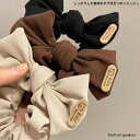 オープン記念4月1日から店内全品ポイント15倍!!しっかりした素材のタグ付きリボンシュシュ 大人 かわいい ヘアゴム りぼん まとめ髪 ヘアアレンジ プレゼント...