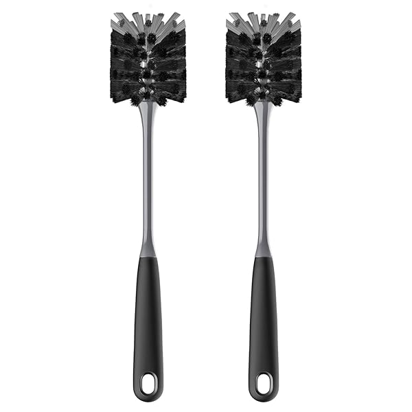 Rakuten - MR.SIGA 長柄ボトルブラシ ブラック 水筒・ロンググラス・マグボトル洗浄 2本入り