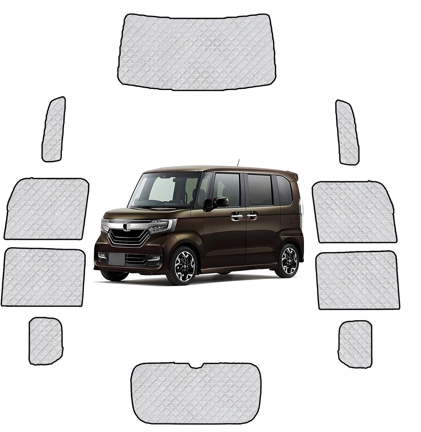 Rakuten - 【5/14 20:00~8%OFF】ホンダ N-BOX JF5/JF6 車中泊 .サンシェード 仮眠 紫外線カット 断熱 盗難防止 全窓対応 6層構造 10PCS 日よけ 目隠し 車中泊 グッズ キャンプ内装 車用カーテン カーシェード サイド カーテン セット 遮光カーテン