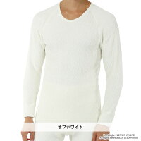 【上下別売】ひだまりシリーズで最高クラスの保温力ひだまりエベレスト紳士用長袖丸首シャツ防寒インナー汗冷えしにくい/静電気抑制/抗菌消臭・防臭機能/平らなミシン目/日本製EVN