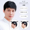 ウィッグ メンズ バレない 自然 人毛 短髪 黒髪 日常使い 普段使い 医療用ウィッグ 薄毛 抜け毛 脱毛症 頭頂部 生え際 前髪 つむじ ボリューム ナチュラルブラック 黒(4)