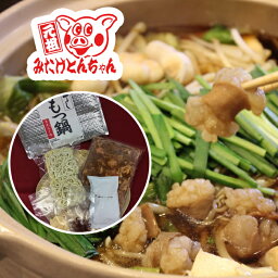 送料無料 藤よし もつ鍋セット 旨辛みそ味 豚 味付け ホルモン 豚もつ鍋