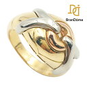 BVLGARI ブルガリ リング 3カラー K18 YG 12号 【中古】
