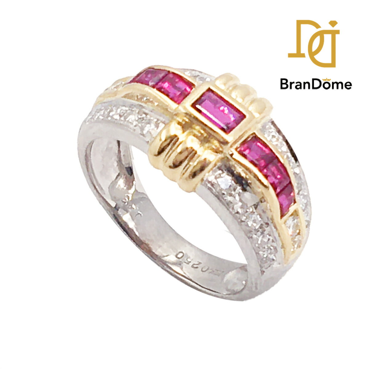 【中古】PT900K18YGPTル...