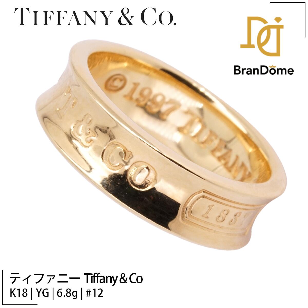 Rakuten - 【中古】 ティファニー Tiffany & Co リング ナロー 1997モデル K18 YG イエローゴールド #52 約12号 指輪 750 レディース ジュエリー Narrow ring