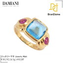 【中古】ジュエリーマキ Jewelry Maki リング トルマリン ブルートパーズ K18 YG イエローゴールド 10号 750 指輪 ジュエリー Ring(4)