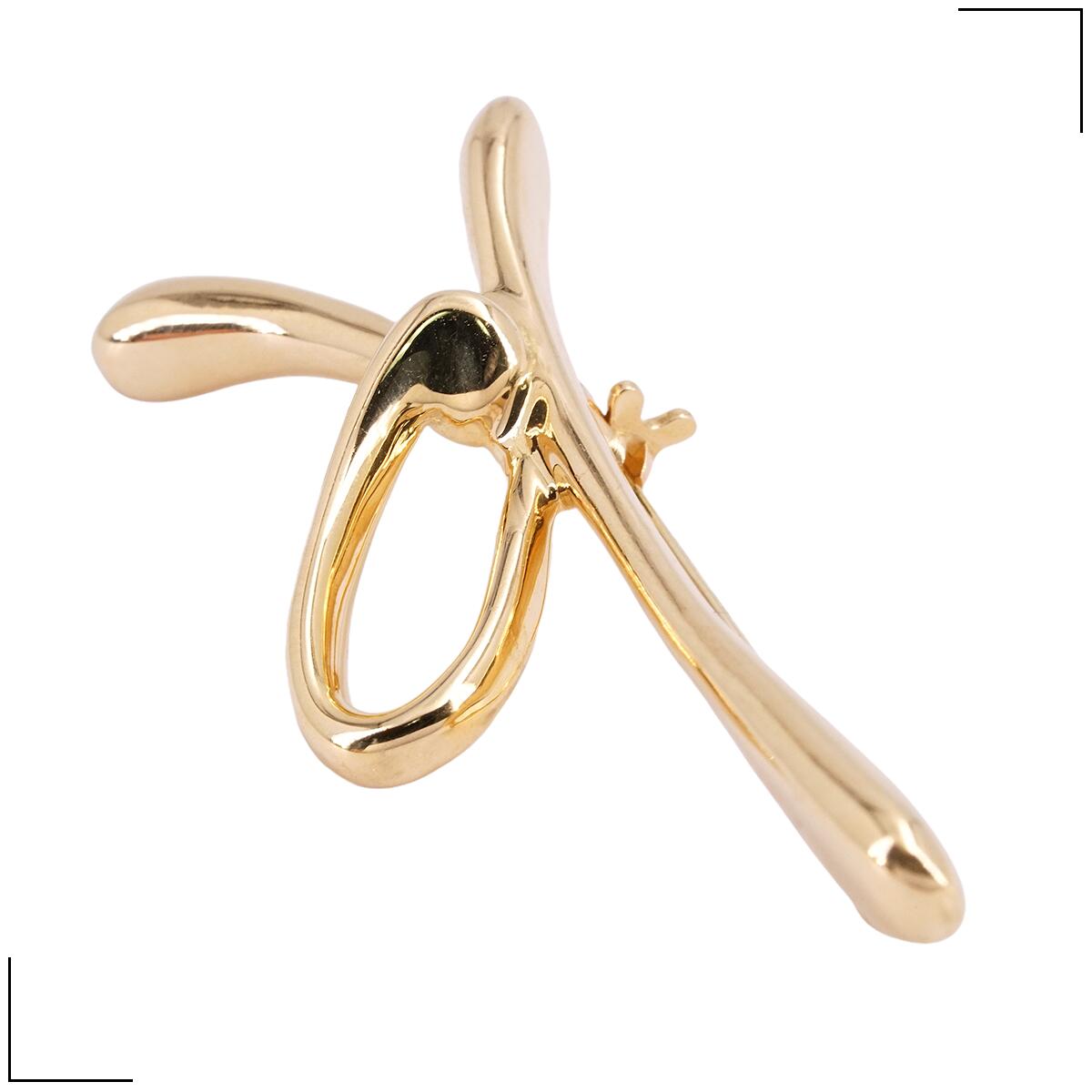 【中古】 ティファニー Tiffany & Co ブローチ イニシャル エルサ・ペレッティ Kモ...