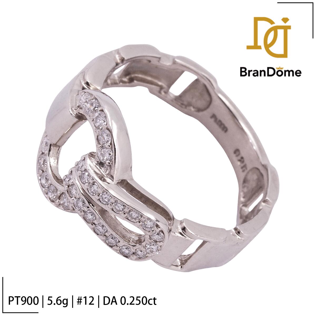 Rakuten - 【中古】 リング ダイヤモンド 0.25ct PT900 プラチナ #52 約12号 指輪 レディース ジュエリー ring