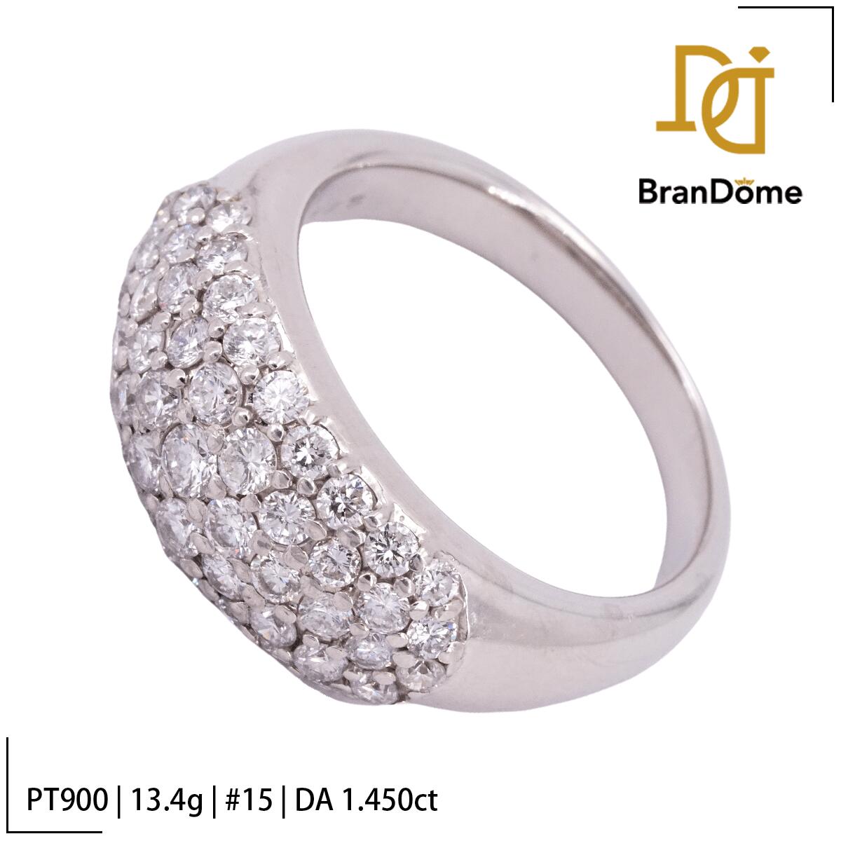 Other - 【5/9〜16 マラソン 全品ポイント2倍】【中古】 リング ダイヤモンド 1.45ct PT900 プラチナ #55 約15号 指輪 レディース ジュエリー ring