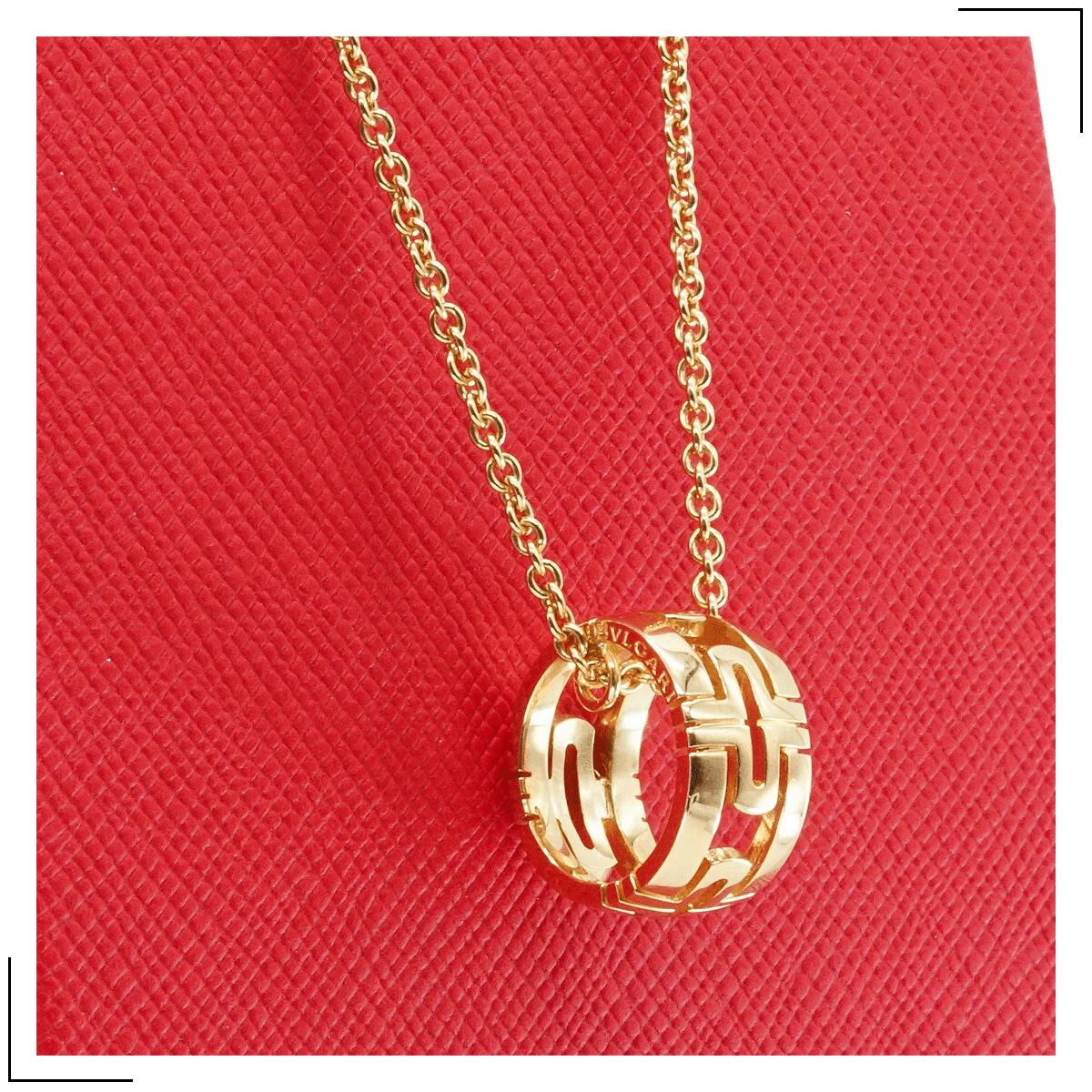 BranDomeの【中古】 ブルガリ BVLGARI ネックレス パレンテシ K18 YG イエローゴールド チェーン長さ約45.5cm 750 レディース ジュエリー Parennesi necklace｜アングル3