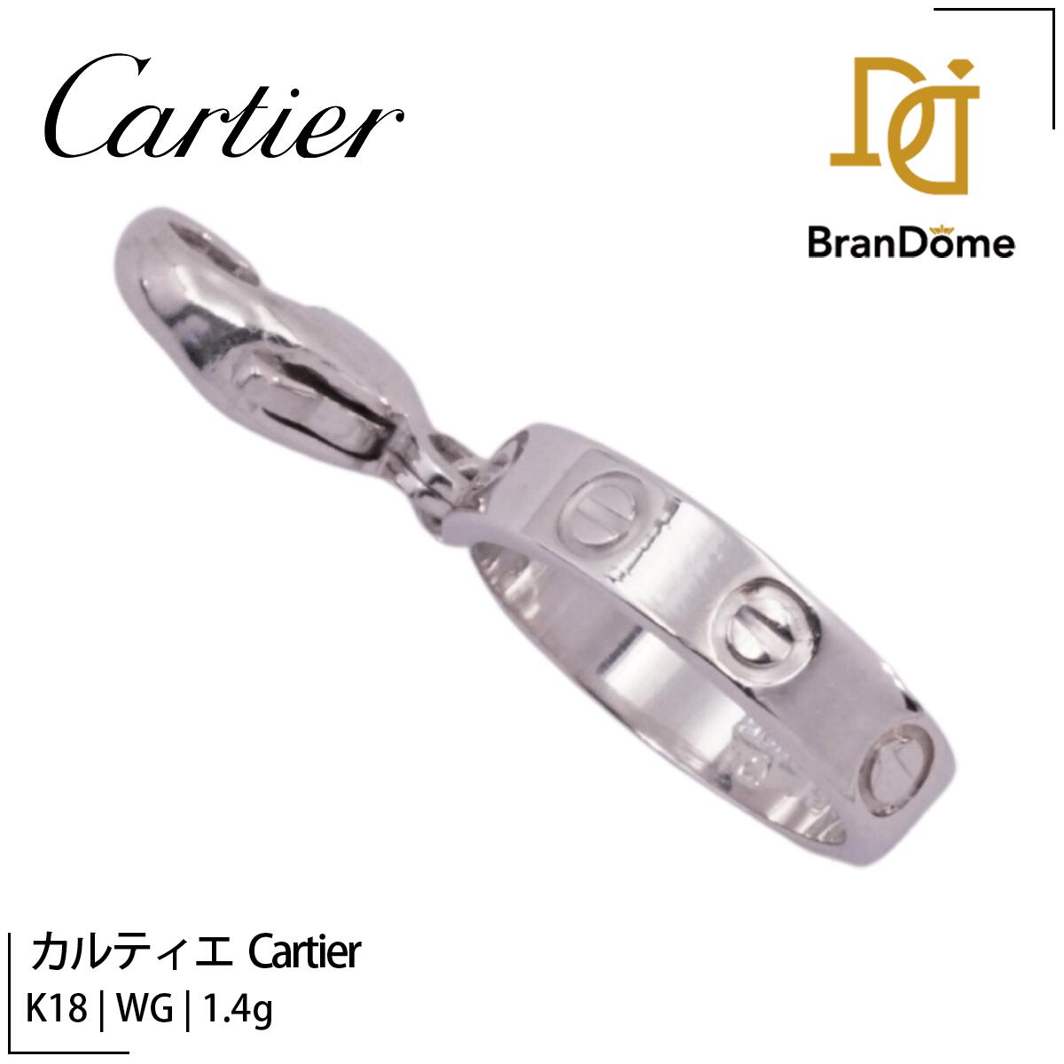 【5/23〜27 マラソン★全品ポイント2倍】【中古】 カルティエ Cartier ペンダント ベビーラブ チャーム K18 WG ホワイトゴールド 750 レディース ジュエリー pendant