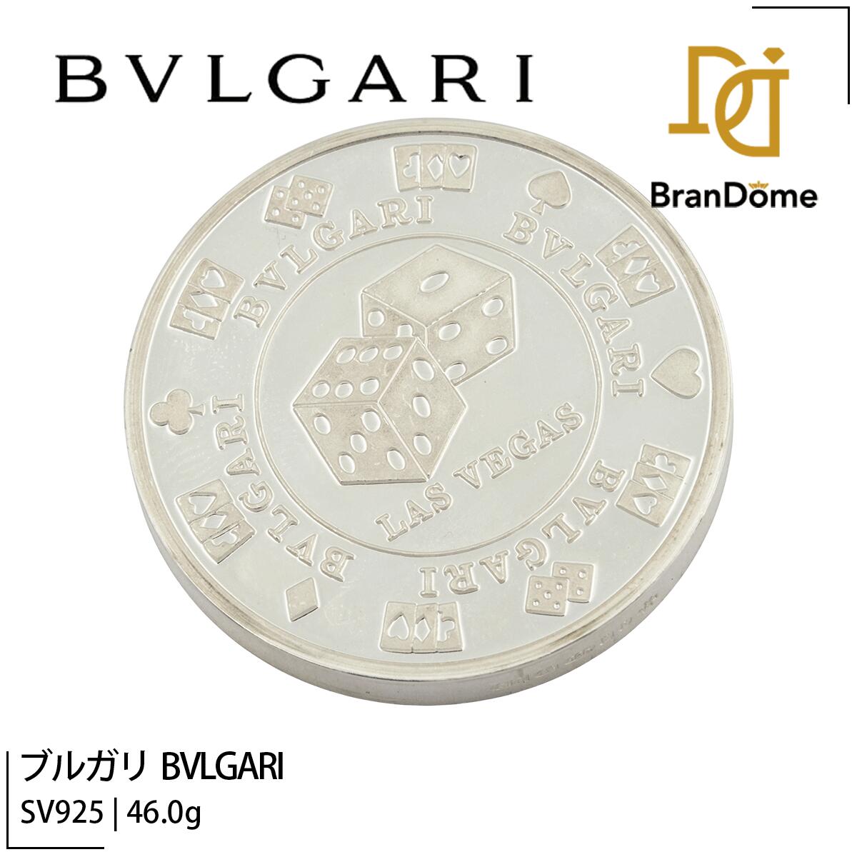 Rakuten - 【中古】 ブルガリ BVLGARI コイン 925 Las Vegas 限定メダル SV レディース ジュエリー