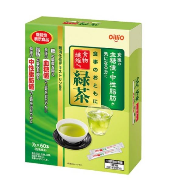 日清 食事のおともに 食物繊維入り 緑茶 60包【送料無料】【機能性表示食品】日清オイリオ