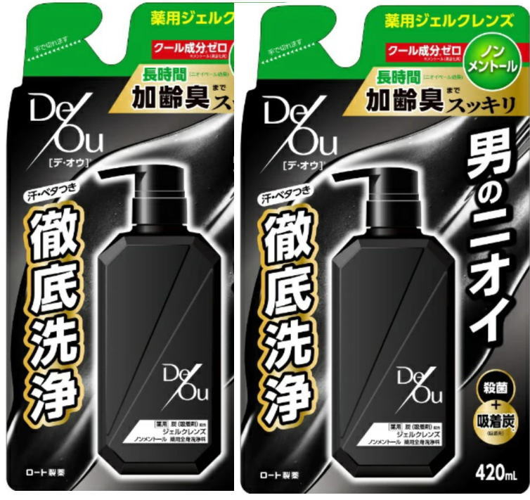 【医薬部外品】ロート製薬 デ・オウ 薬用ジェルクレンズ ノンメントール詰替用420m...