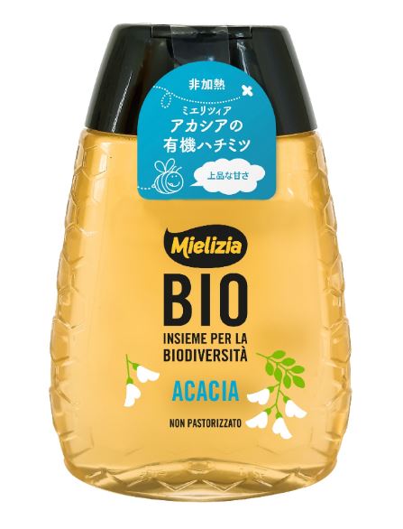 ミエリツィア アカシアの有機ハチミツ（スクイーザーボトル）250g 2個セット【送料無料】【EUオーガニック認証】