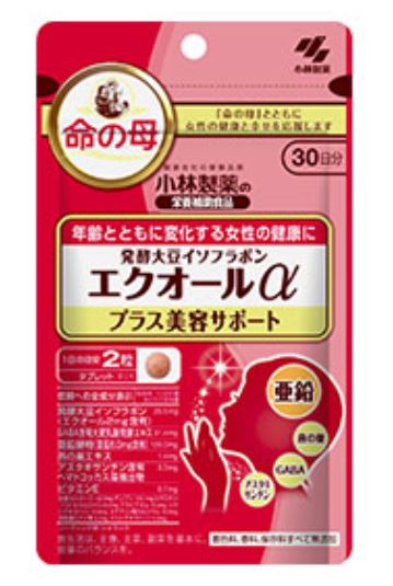 小林製薬 命の母 発酵大豆イソフラボン エクオールα プラス美容サポート 60粒 4個セット【送料無料】