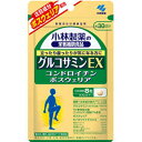 小林製薬 グルコサミンEXは、 グルコサミン・コンドロイチン・ボスウェリア配合 ＜グルコサミンEXの特長＞ 　立ったり座ったりが気になる方に 　注目成分ボスウェリア配合 　着色料・香料・保存料すべて無添加です。 ＜グルコサミンEXの栄養成分表示＞8粒当たり 　グルコサミン・・・・・・・・1500mg 　コンドロイチン硫酸・・・120mg ＜グルコサミンEXの原材料＞ サメ軟骨抽出物、デキストリン、ヤナギエキス、ボスウェリアエキス、粉末還元麦芽糖、グルコサミン（えび・かに由来）、結晶セルロース、微粒酸化ケイ素、ヒドロキシプロピルセルロース、ステアリン酸カルシウム ＜グルコサミンEXのお召し上がり方＞ 栄養機能性食品として1日1粒を目安に、噛まずに水又はお湯と共にお召し上がり下さい。 商品名：グルコサミンEX 名　称：グルコサミン・コンドロイチン・ボスウェリア配合食品 内容量：240粒 賞味期限：パッケージに記載 広告文責：有限会社　横川ヤマト TEL：082-295-1732 メーカー：小林製薬 相談窓口：0120-5884-02 製造国・区分：日本・サプリメント JANコード：4987072032367 ＜グルコサミンEXの注意事項＞薬を服用中、通院中又は妊娠・授乳中の方は医師にご相談ください。 食物アレルギーの方は原材料名をご確認の上、お召し上がりください。 乳幼児・小児の手の届かない所に置いてください。ビタミンB2の影響で尿が黄色くなることがあります。 予告無くパッケージが変更になる場合がありますので予めご了承ください。 製造・取扱い中止の場合はキャンセル処理をさせて頂く場合がございます。 状況により納期期限より遅れる場合や欠品する場合がございますので予めご了承ください。お客様のご都合によるご注文内容の変更・キャンセル・返品・交換はお受けできません。 開封後の返品・交換は一切お受けできません。血圧が高めの方歯槽膿漏が気になる鼻の疾患でお悩みの方耳の疾患でお悩みの方アレルギー体質の方腎疾患が気になるどうき・息切れ便秘でお困りの方痔のお薬喉の渇きが気になる乳腺炎でお悩みの方眼精疲労炎症性・化膿性疾患せき・たんストレスが気になる滋養強壮しびれが気になるむくみが気になる胃腸が気になる神経痛・リウマチ不眠でお悩みの方排尿困難更年期が気になるだるさ・やる気肝疾患が気になる生活習慣病健康美容が気になる肝臓疾患でお悩みの方アレルギー性鼻炎気になる脂肪生理不順の方皮膚炎が気になる介護系商品デリケートゾーン生活習慣病でお悩みの方気になる健康茶気になる植物多糖類おすすめの乳酸菌アサイ有機ゲルマニウムオーサワジャパン正官庄高麗人参デンタルケア赤ちゃんの夜泣きうっかりが気になる気になる乳酸菌