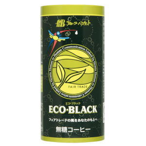 ECO BLACK（エコ・ブラック）無糖 有機コーヒー 195g 60個セット【送料無料】