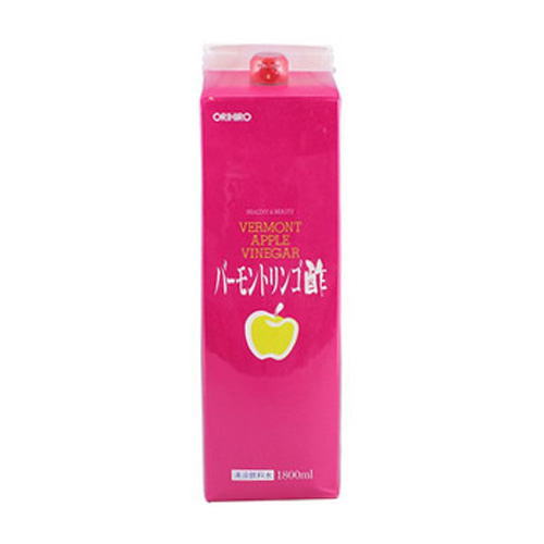 オリヒロ バーモントリンゴ酢 1800mL 6本セット【送料無料】