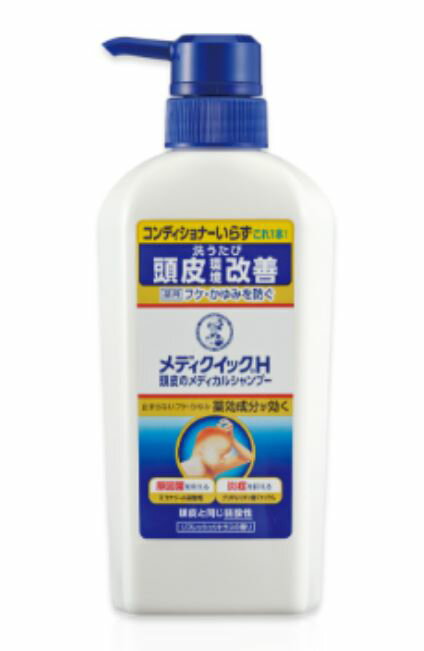 【医薬部外品】メディクイックH 頭皮のメディカルシャンプー すっきりタイプ ポンプ 320ml 2本セット【送料無料】ロート製薬