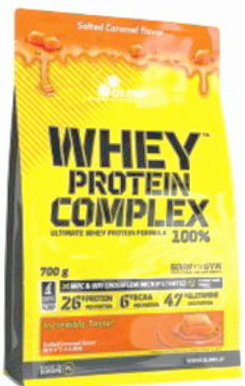 　　　　　　　　オリンプ ホエイプロテイン コンプレックス 　　　　　　　　　　　　　　＜WHEY PROTEIN COMPLEX 100%＞◆オリンプ ホエイプロテイン コンプレックスの特長WPCとWPIは相互に強みを持つ異なるタイプのタンパク質です。 WPCは最も一般的に使用されているタンパク質であり、WPIよりも美味しく感じられ、値段も安価です。 WPIはBCAA含有量が高く純度の高いタンパク質であり、また吸収速度が速いことで知られています（ WPIの吸収率は、卵タンパク質*の約7倍です）が、値段も高価です。 吸収速度が速いため、トレーニング直後に筋肉に早く栄養を届けることができます。 WPCとWPIのブレンド製品「WHEY PROTEIN COMPLEX 100%」 は、高品質なWPIとWPCの強みを活かし、美味しく高品質なタンパク質を実現しています。 更に弊社のWPIは最先端のテクノロジーを使用し、吸収力が更に高くなるCross Flow Microfiltration WPI工程を使用しています。 ◆オリンプ ホエイプロテイン コンプレックスの原材料乳清たんぱく（乳成分を含む）、カカオ粉末、食塩、中鎖脂肪酸油/香料、増粘多糖類、甘味料（アセスルファムK、スクラロース、ステビア）、クエン酸Na、レシチン（大豆由来）、リンゴ酸、クエン酸 ◆オリンプ ホエイプロテイン コンプレックスのお召し上がり方付属のスプーン1杯（35g）に、150mLの水または200mLlの牛乳を溶かして下さい。 好みに合わせて甘さを調整するには、水または牛乳の量を30mL増減して下さい。 &nbsp;◆取扱上注意点・治療中の方・お薬を服用されている方、妊娠・授乳中の方はお召し上がる前に、医師とご相談してください。・原材料をご参照の上、食物アレルギーの心配のある方は摂取をお控え下さい。・体調により、おなかが緩くなる場合があります。・牛乳または水に溶かした後は、速やかにお飲みください。・お湯やあたたかい牛乳を入れてシェイクしないでください。水蒸気や内溶液が噴出し、やけどの原因になります。・推奨される一日量を超えないように注意してください。・開封後はジッパーをしっかり閉めて保存してください。また、なるべくお早めにお召し上がりください。・お子様の手の届かない場所に保管してください。・食品のため衛生的な環境で取り扱って下さい。 ・ホエイたんぱくは天然由来の原料のため、溶け方や味に差が生じる場合がございます。 　また、色調が異なる場合もありますが、品質には問題ありません。・濡れたスプーンは袋の中に入れないでください。 商品名 オリンプ ホエイプロテイン コンプレックス 100% 塩キャラメル 内容量 700g 保存方法 直射日光を避け、湿気の少ない涼しい所に保存してください。 賞味期限 パッケージに記載 広告文責 有限会社　横川ヤマト TEL 082-295-1732 輸入元 株式会社手組 お客様相談窓口 0120-026-455 製造・区分 ポーランド・サプリメント JANコード 4580687380030 ＜購入時の注意事項＞予告無くパッケージが変更になる場合がありますので予めご了承ください。 製造・取扱い中止の場合はキャンセル処理をさせて頂く場合がございます。 仕入れ先の状況により納期期限より遅れる場合、欠品する場合がございますので予めご了承ください。お客様のご都合によるご注文内容の変更・キャンセル・返品・交換はお受けできません。 開封後の返品・交換は一切お受けできません。血圧が高めの方歯槽膿漏が気になる鼻の疾患でお悩みの方耳の疾患でお悩みの方アレルギー体質の方腎疾患が気になるどうき・息切れ便秘でお困りの方痔のお薬喉の渇きが気になる乳腺炎でお悩みの方眼精疲労炎症性・化膿性疾患せき・たんストレスが気になる滋養強壮しびれが気になるむくみが気になる胃腸が気になる神経痛・リウマチ不眠でお悩みの方排尿困難更年期が気になるだるさ・やる気肝疾患が気になる生活習慣病健康美容が気になる肝臓疾患でお悩みの方アレルギー性鼻炎気になる脂肪生理不順の方皮膚炎が気になる介護系商品デリケートゾーン生活習慣病でお悩みの方気になる健康茶気になる植物多糖類おすすめの乳酸菌アサイ有機ゲルマニウムオーサワジャパン正官庄高麗人参デンタルケア赤ちゃんの夜泣きうっかりが気になる気になる乳酸菌