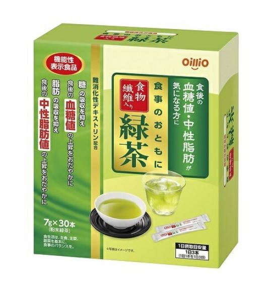 日清 食事のおともに 食物繊維入り 緑茶 30包 2個セット【送料無料】日清オイリオ【機能性表示食品】