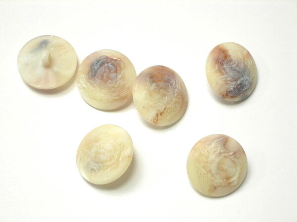 bbp000241 イタリー クチュールボタン 樹脂製 大理石調メドゥーサ 全3色 2サイズ 6個セット 【RCP】