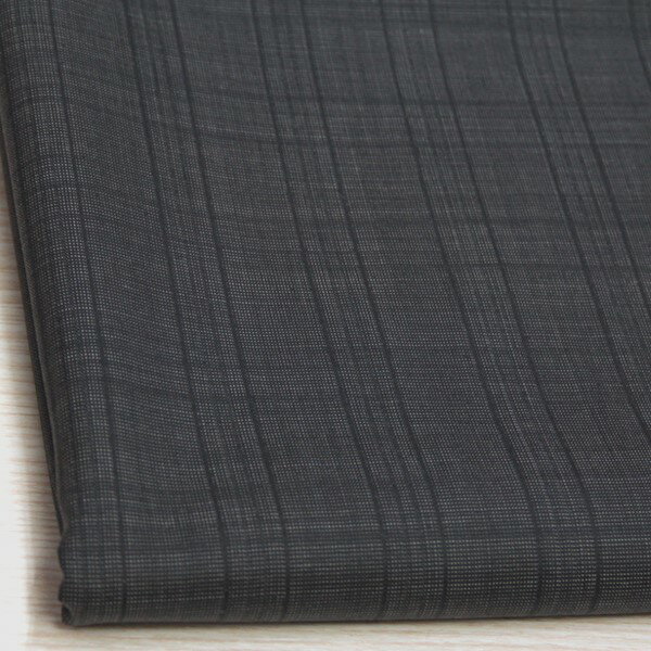 Super 100's ウール タスマニアブレンド 春夏～合物スーツ地 先染めミスティピンチェック 濃淡チャコールグレー H[オーダーカット生地 10cm単位] 【RCP】