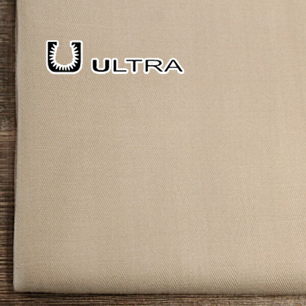 Rakuten - 5月28日 新着！イタリー ULTRA リネンコットンスラブ 無地ライクヘリンボーン アプリコットベージュ A[オーダーカット生地 10cm単位] 【RCP】