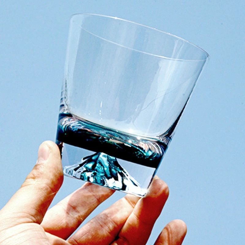 富士山グラス ウイスキー グラス おしゃれ 290ml/360ml ロックグラス ウイスキー ...