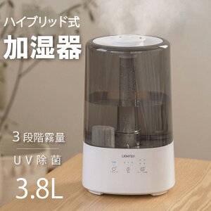 ＼＼今年最後の驚愕価格／／加湿器 ハイブリッド 卓上 加湿機 ハイブリッド加湿器 大容量 アロマ対応 UV除菌 3.8L 上部給水型 3段階調節 乾燥対策 卓上 乾燥予防 お手入れ簡単 コンパクト おしゃれ リビング 寝室 家庭 オフィス xr-k295