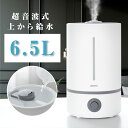 【スーパーSALE限定63%OFF・P5倍】超音波式 加湿器 卓上 ダイヤル式 上から給水 大容量 6.5L 無階段ミスト量調整 加湿器 オフィス 卓上加湿 360度回転吹出口 上部給水型 超音波式加湿器 おしゃれ コンパクト 静音 省エネ 抗菌 乾燥/花粉症対策 1年保証 送料無料 xr-k340